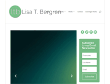 Tablet Screenshot of lisatawnbergren.com